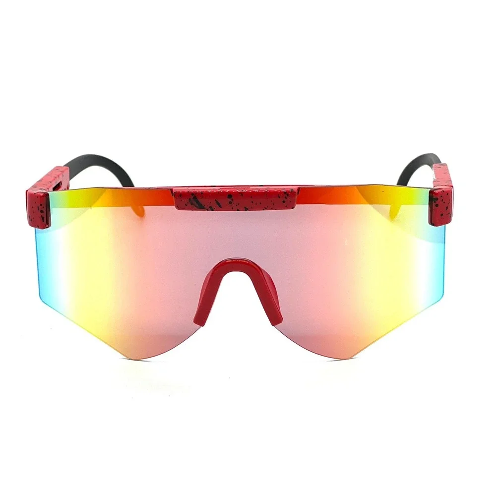 Shield Sunglasses Mirrored Visor Cycling Running Sport Sunglasses Men Cover Face
